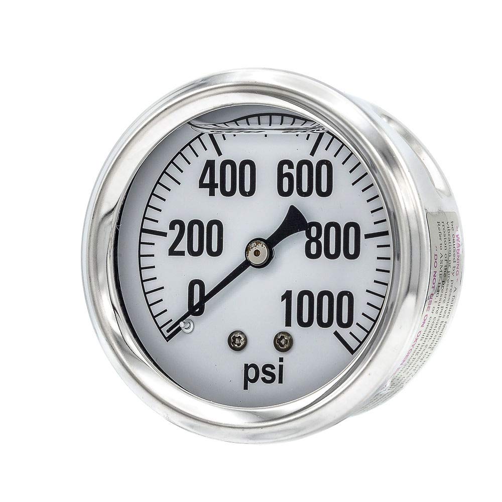 1000 PSI Pressure Gauge