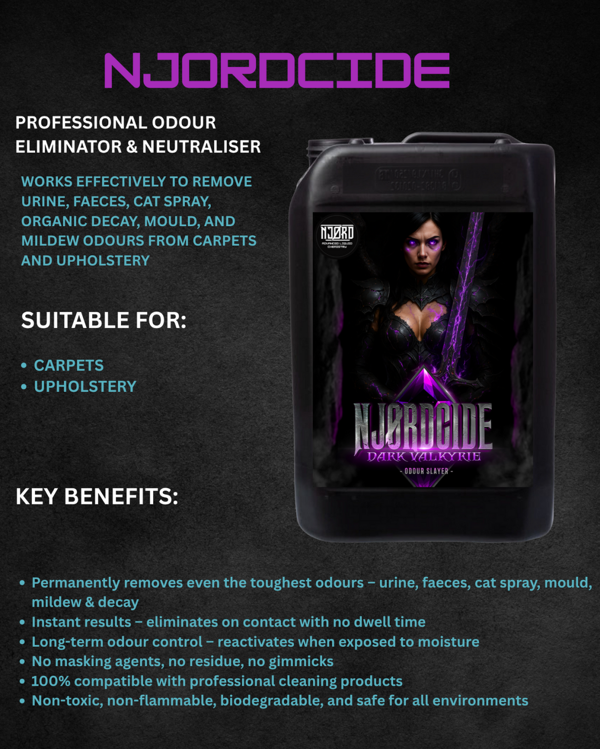 NJORDCIDE Dark Valkyrie – Professional Odour Eliminator